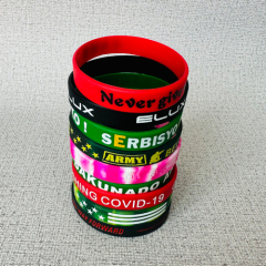 Custom Silicone Bracelets, Rubber Wristbands With Message or Logo, High Quality Personalized Wrist Band