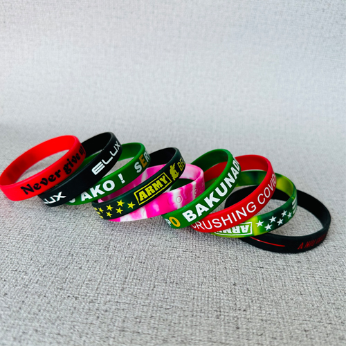 Custom Silicone Bracelets, Rubber Wristbands With Message or Logo, High Quality Personalized Wrist Band
