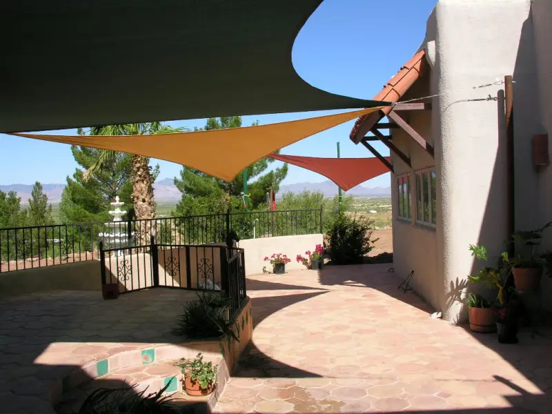 Triangle Waterproof Patio Sun Shade Sail Canopy Awning Sun Shelter Protection 90% UV Blocking for Outdoor Garden