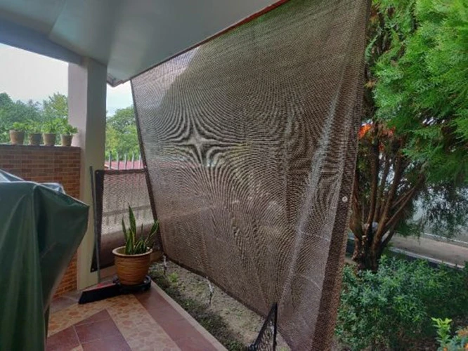 Sun Shade Mesh Canopy Awning Privacy Screen Wind Screen Hot Resistant Protection Shelter 90% UV Blocking for Gazebo Patio Garden Outdoor Greenhouse Flower Barn Kennel Fence Beige