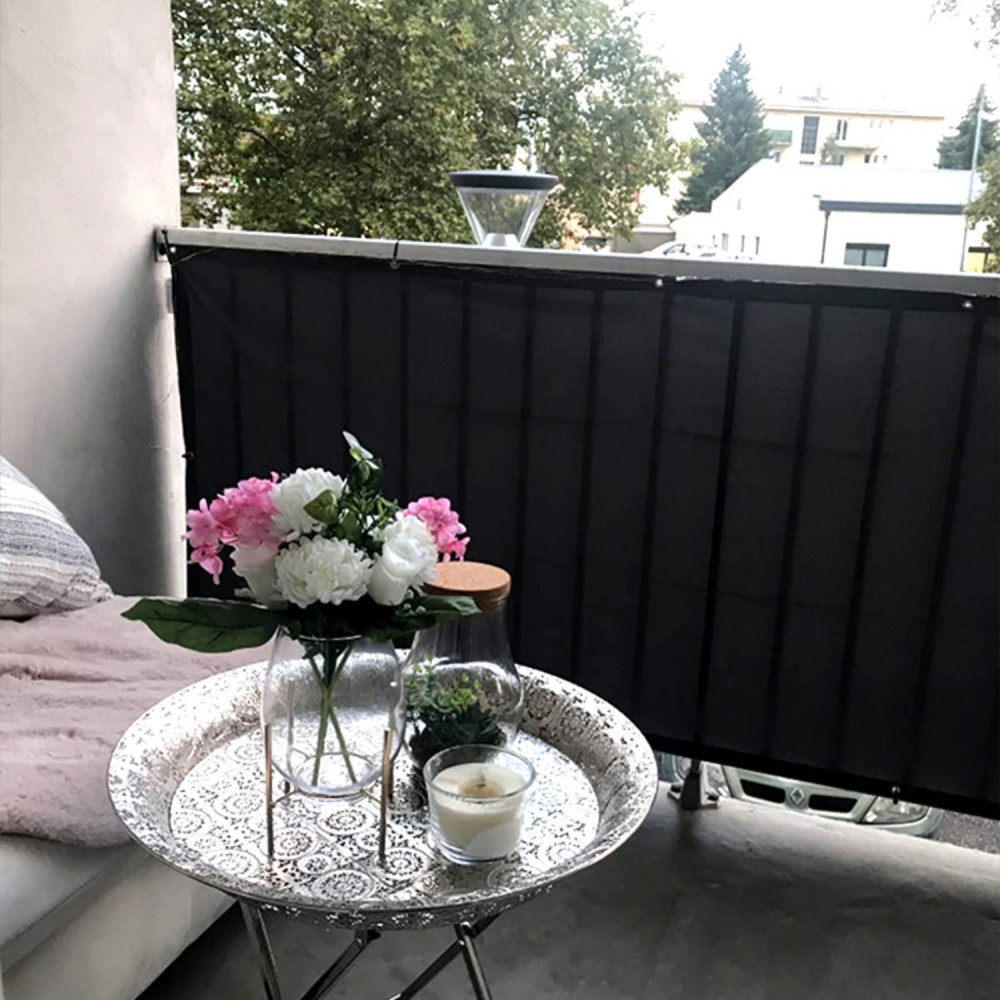 Customized Made Balcony Privacy Screen Sunscreen Shield Cover Oxford Cloth Anti UV Water Resistance Wind Breaker Fencing Screening for Porch Deck Outdoor Backyard Patio