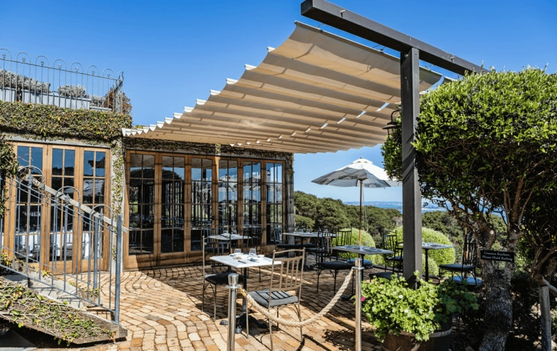 Customized Made Wave Shade Cover Retractable Shade Replacement Pergola Shade Canopy Waterproof Slide Wire Extendable Shade Awning Sail for Patio Deck Gazebo