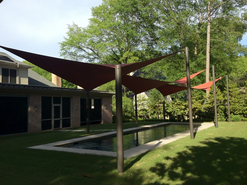 Triangle Waterproof Patio Sun Shade Sail Canopy Awning Sun Shelter Protection 90% UV Blocking for Outdoor Garden