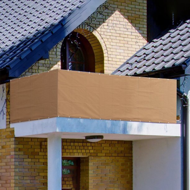 Customized Made Balcony Privacy Screen Sunscreen Shield Cover Oxford Cloth Anti UV Water Resistance Wind Breaker Fencing Screening for Porch Deck Outdoor Backyard Patio