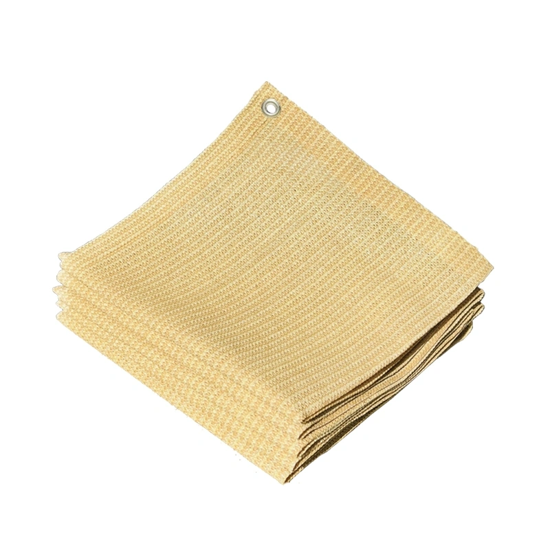 Sun Shade Mesh Canopy Awning Privacy Screen Wind Screen Hot Resistant Protection Shelter 90% UV Blocking for Gazebo Patio Garden Outdoor Greenhouse Flower Barn Kennel Fence Beige
