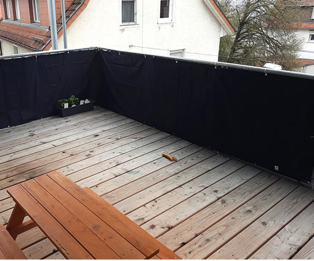 Customized Made Balcony Privacy Screen Sunscreen Shield Cover Oxford Cloth Anti UV Water Resistance Wind Breaker Fencing Screening for Porch Deck Outdoor Backyard Patio