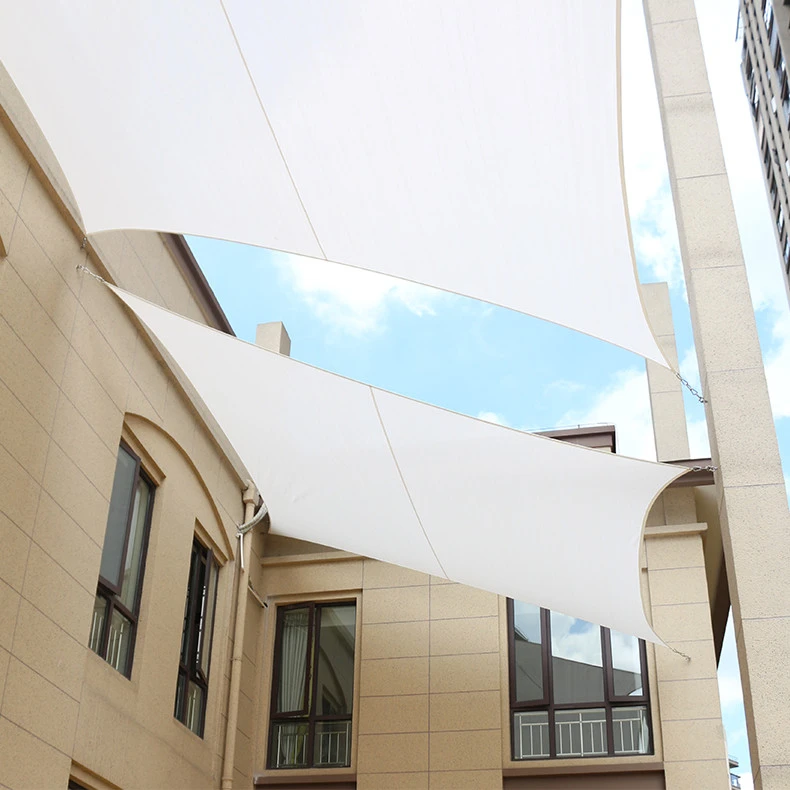 Customized Made Rectangle Waterproof Patio Sun Shade Sail Canopy Awning Sun Shelter Protection 90% UV Blocking for Outdoor Garden