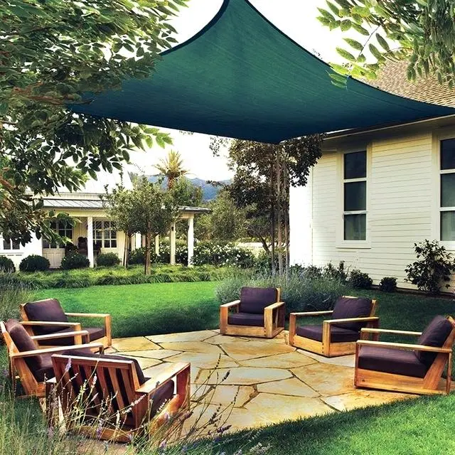 Sun Shade Mesh Canopy Awning Privacy Screen Wind Screen Hot Resistant Protection Shelter 90% UV Blocking for Gazebo Patio Garden Outdoor Greenhouse Flower Barn Kennel Fence Beige
