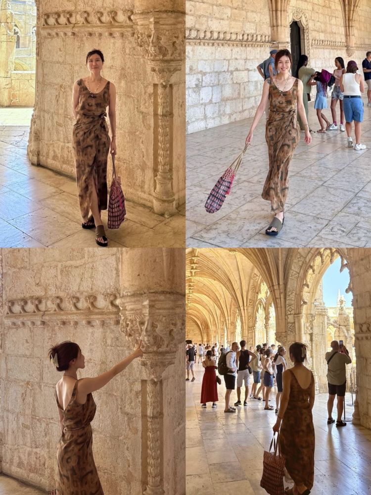 Sleeveless Tea Break Skirt Ink washes blended printing Sand Washed Silk Wrap Dress