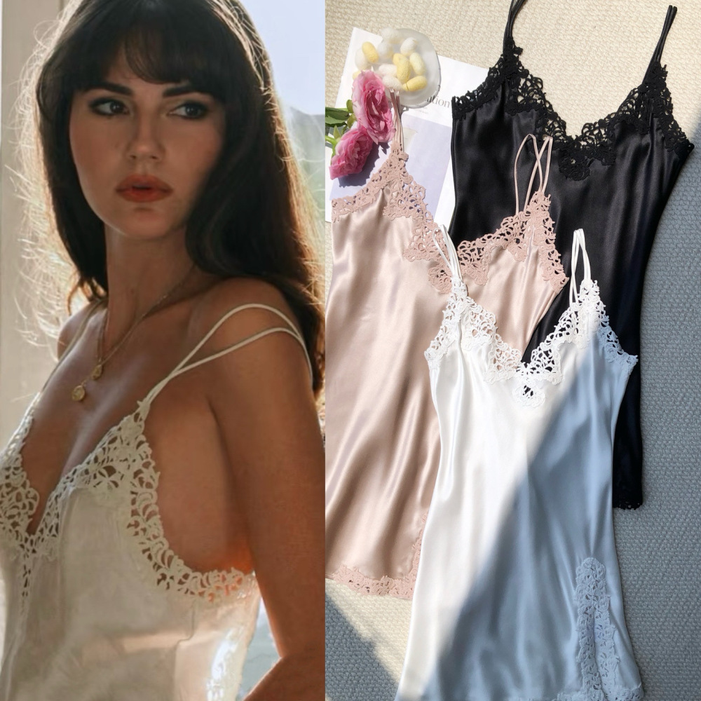 Lace Silk Camisole  Nightgown