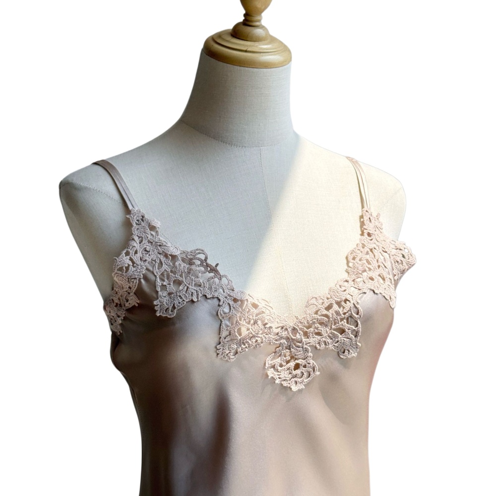 Lace Silk Camisole  Nightgown