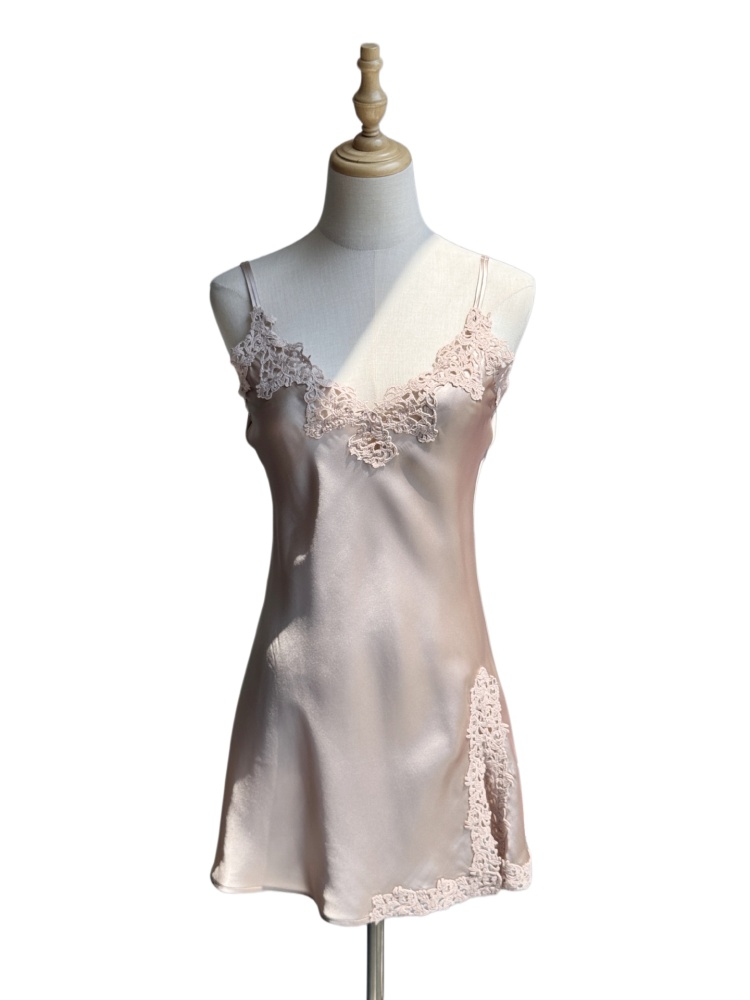 Lace Silk Camisole  Nightgown