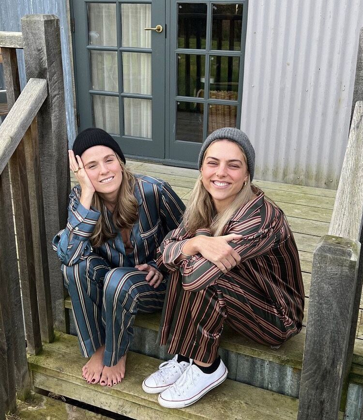 Silk Satin Striped Nightshirt Shirt Wide-Leg Pants