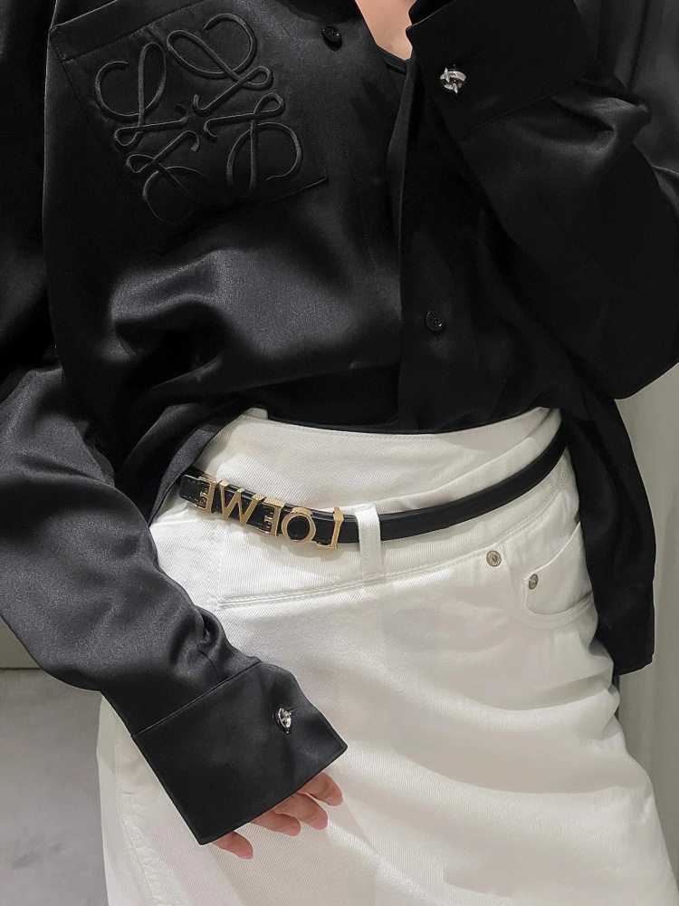 Satin Silk Long-Sleeve Shirt with Pockets, Suit Collar with Tie