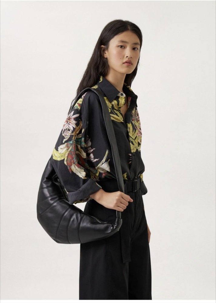 Sand Washed Texture Silk Shirt Lazy Large Silhouette Printed Silk Shirt for Both Men & Women