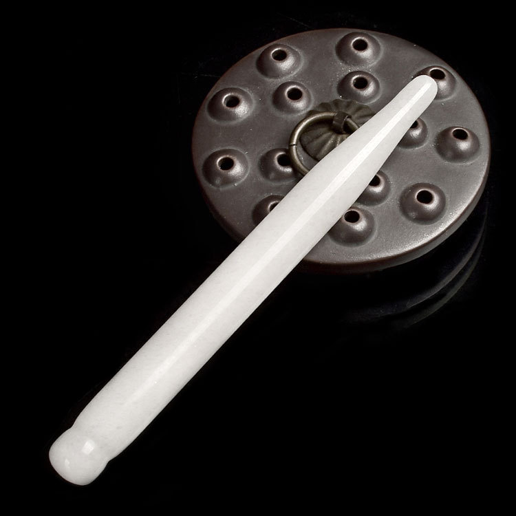 White jade massage point pen