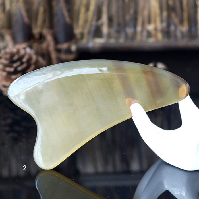 Small thin ox horn scraping board