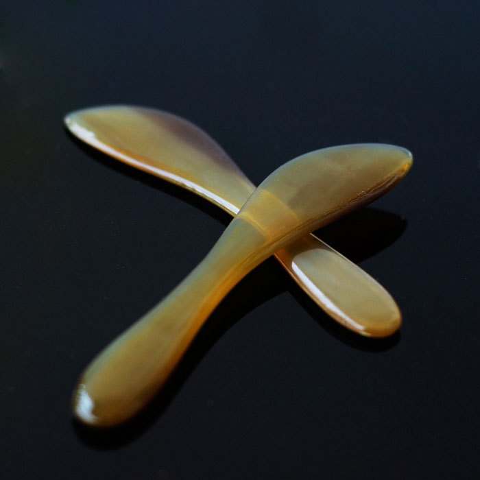10.5cm yak horn eye scraper