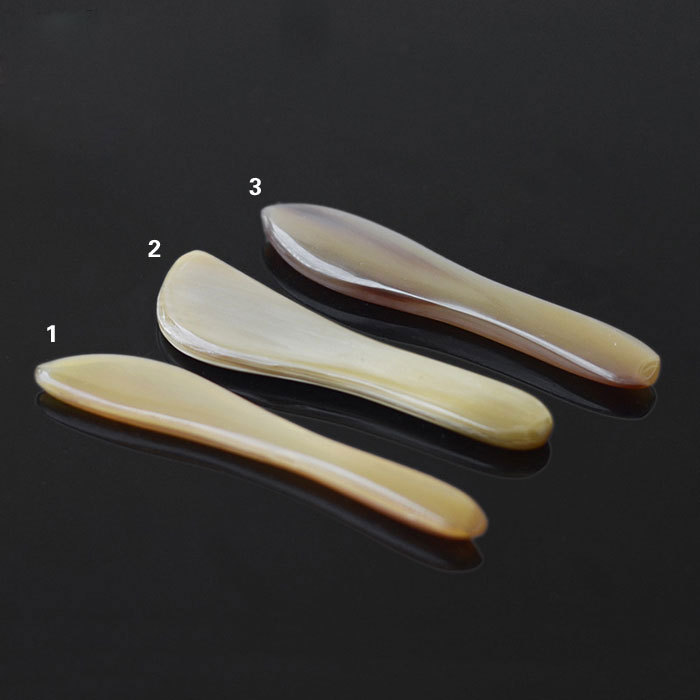 Small natural yak horn acupoint massage stick