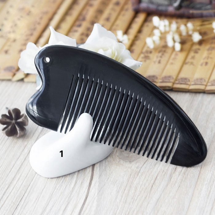 Full tooth horn massage comb