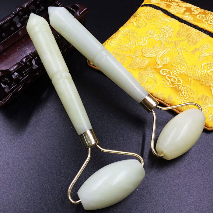 Natural jade beauty massage roller No.335