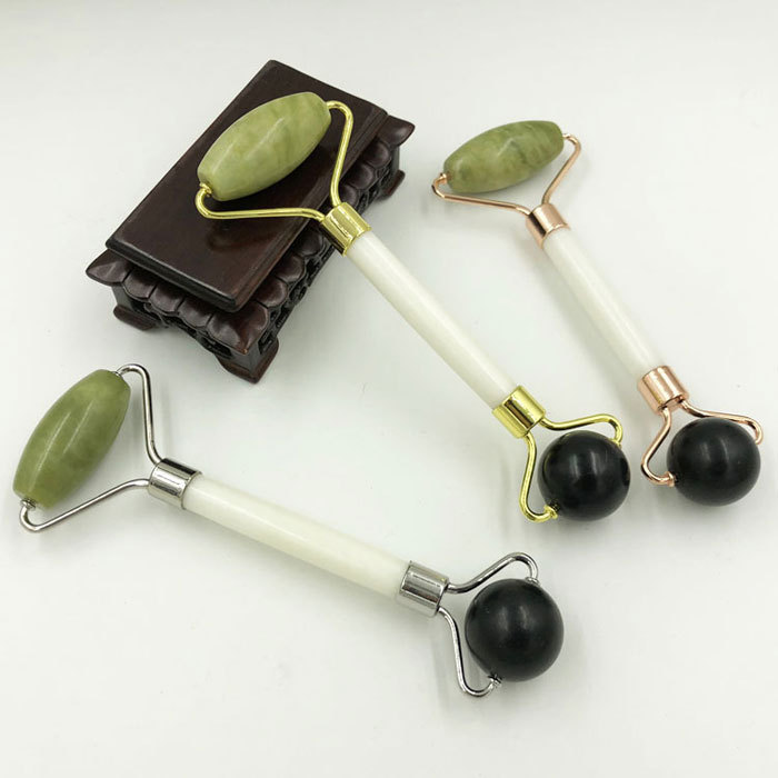 Natural jade beauty massage roller No.356