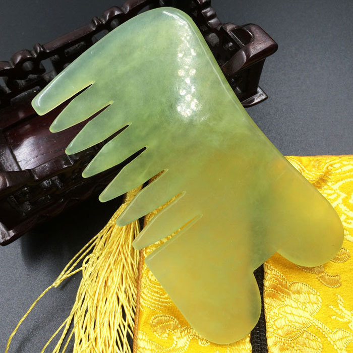 Natural jade massage comb No.409