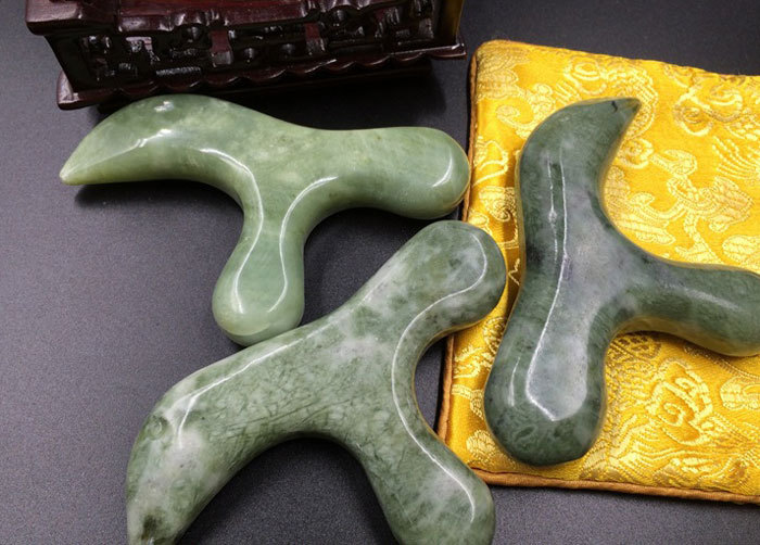 Natural jade massager