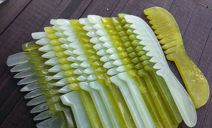 Natural jade massage comb No.411