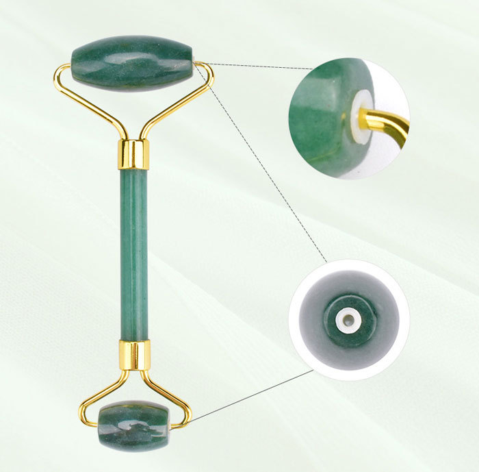 Natural Chinese green jade massage roller