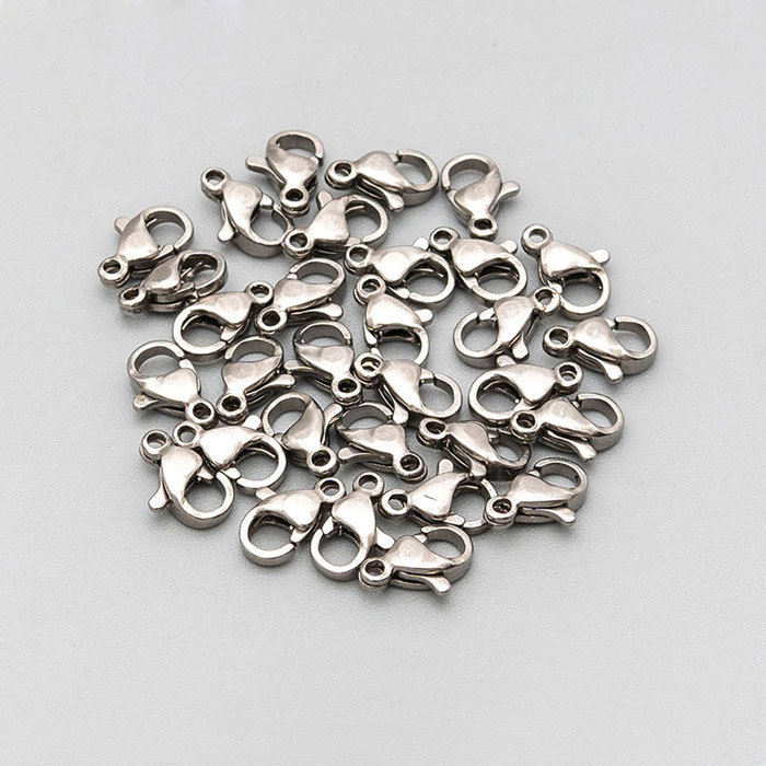 Stainless steel lobster clasp 100pcs