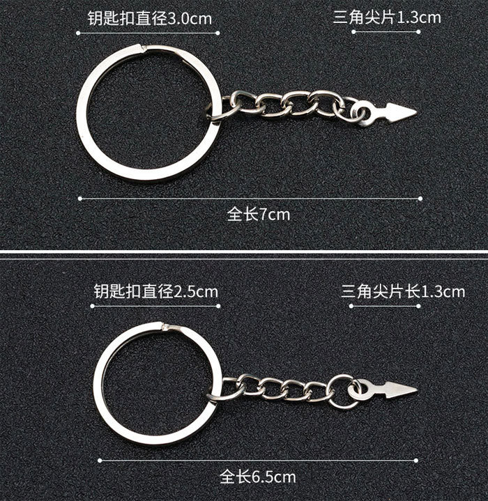 Keychain with triangular tip 100pcs