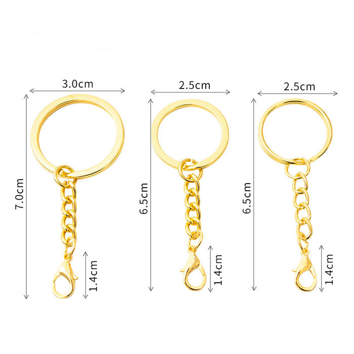 Gold plated key chain with 303 lobster clasp