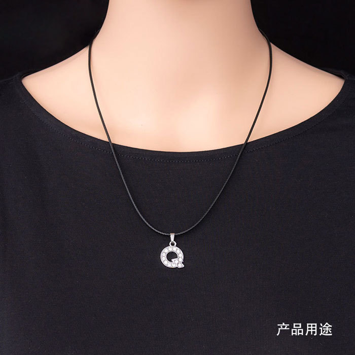 Zinc letter pendant 10pcs