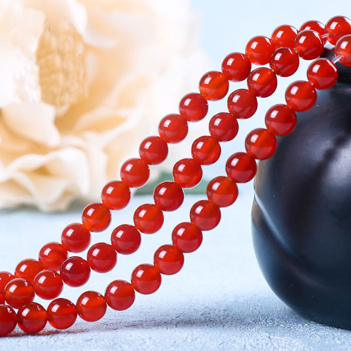 Natural 7A red agate beads