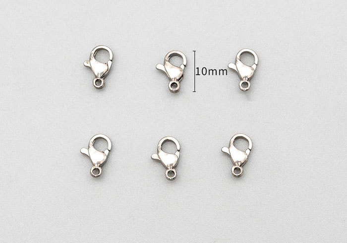 Stainless steel lobster clasp 100pcs