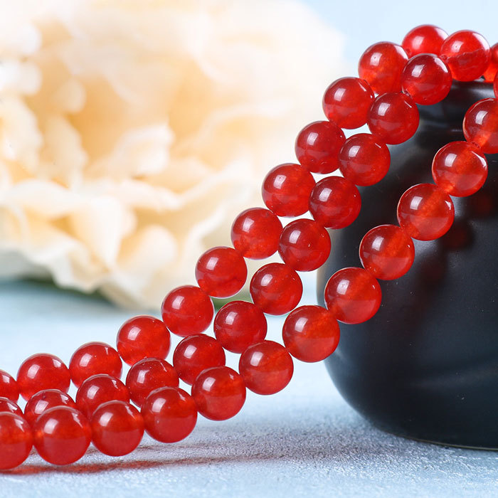 Imitation red agate chalcedony  beads