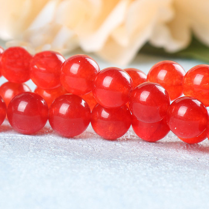 Imitation red agate chalcedony  beads
