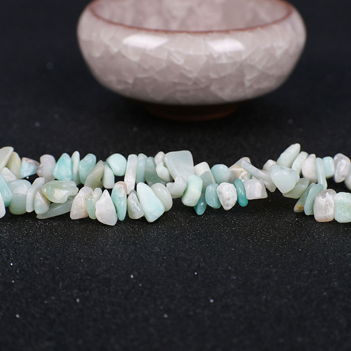natural gravel beads for DIY-Turquoise