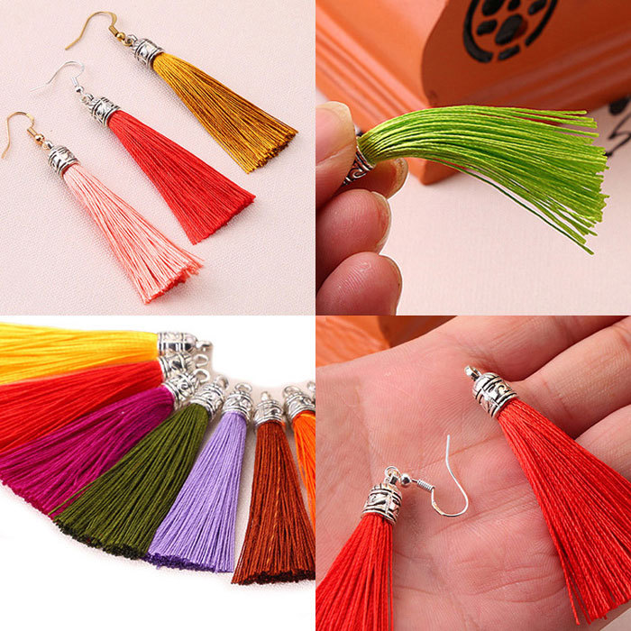 Retro hat dacron little tassel