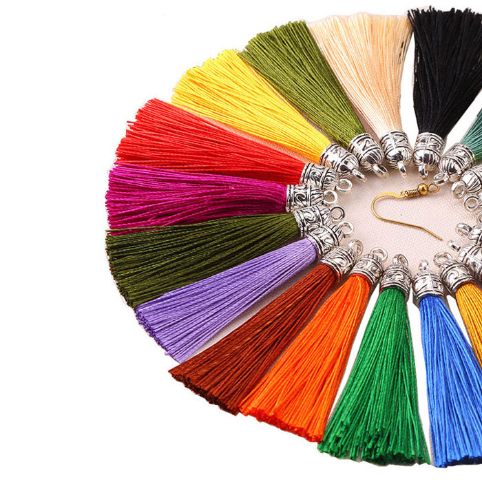 Retro hat dacron little tassel