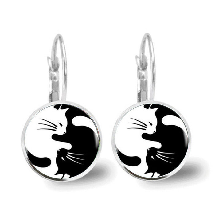 time gem earrings - Tai Chi