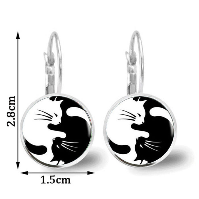 time gem earrings - Tai Chi