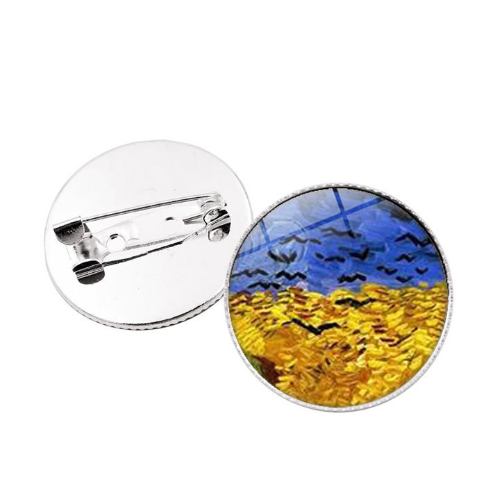 time gem brooch - Van Gogh painting
