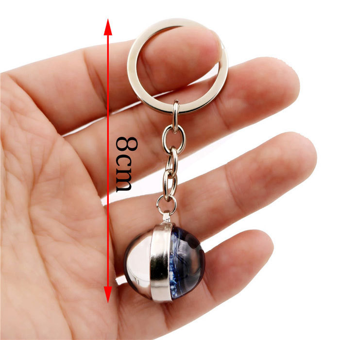 time gem constellation key chain