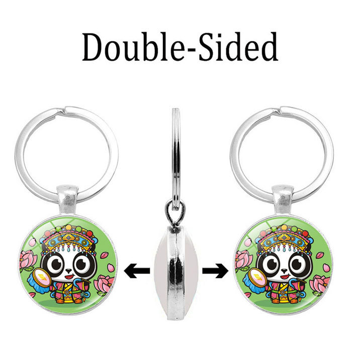 time gem double sided- auspitious panda