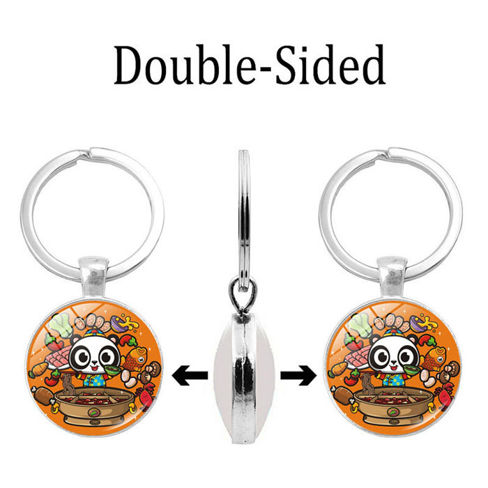 time gem double sided- auspitious panda