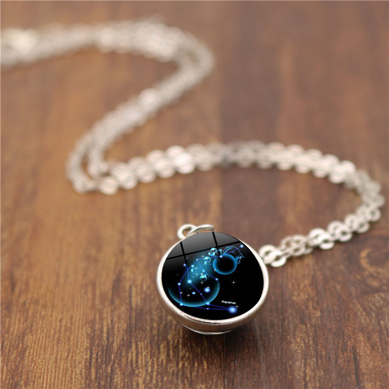 hemisphere time gem necklace