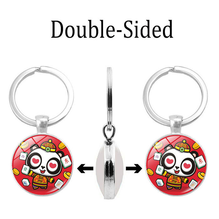 time gem double sided- auspitious panda