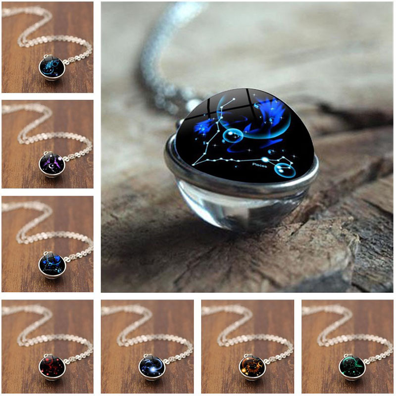 hemisphere time gem necklace